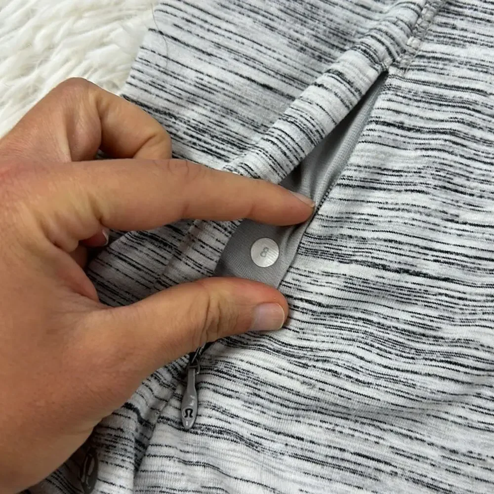 Lululemon Runderful Long Sleeve Space Dye Camo White Silver Spoon / Silver Spoon